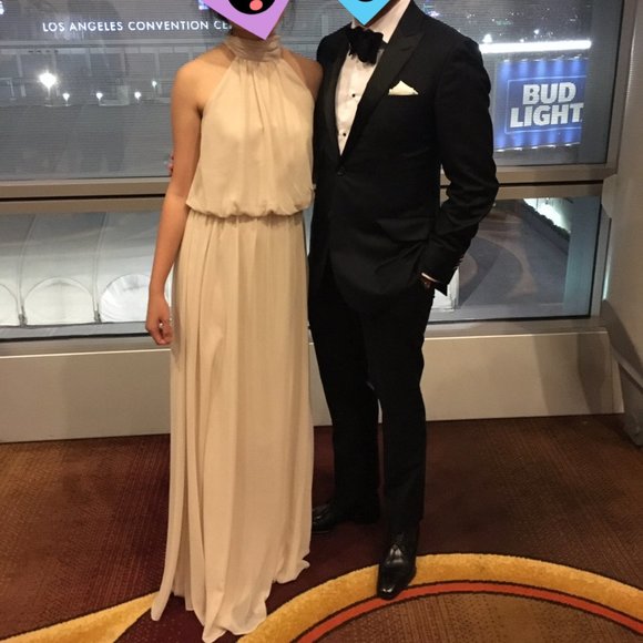 Lefkoff Bridesmaid Dress High Neck - Picture 4 of 4